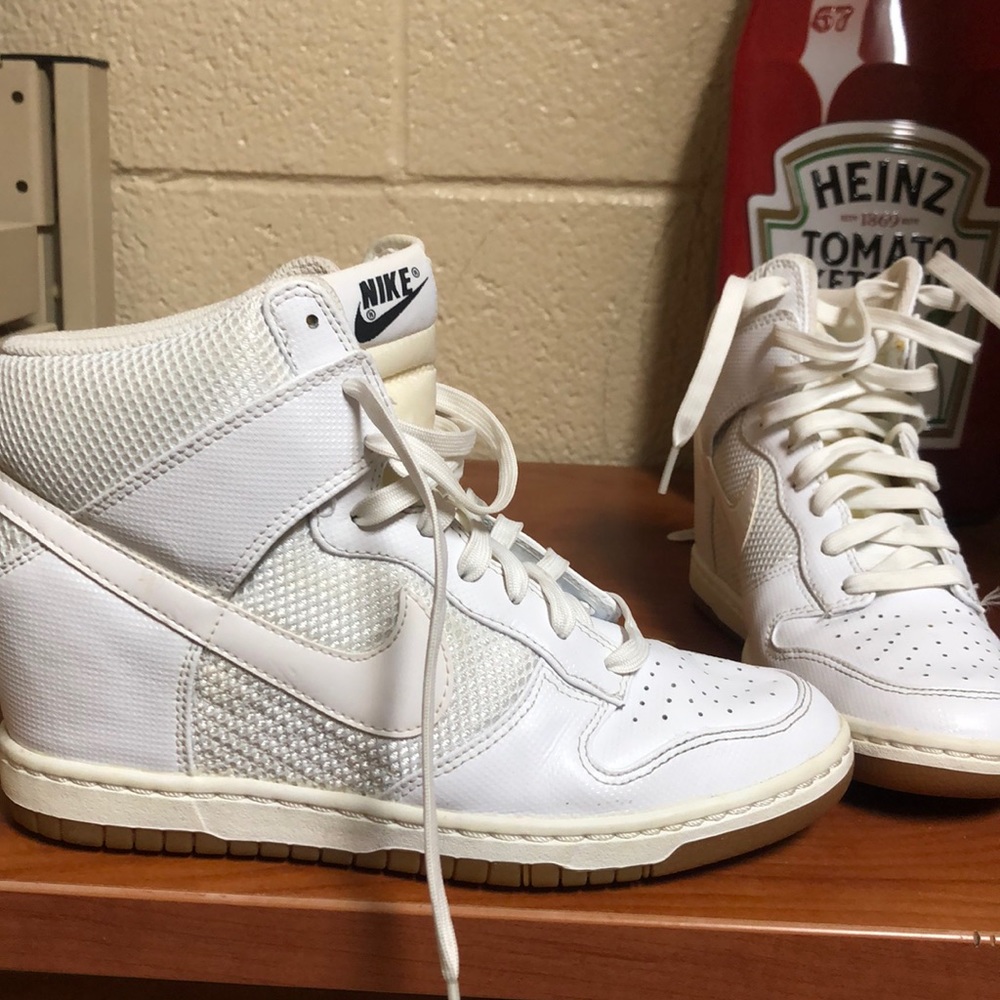 Nike high tops hidden heel